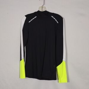 NWT Kyodan Women's Black/Safety Yellow Colorblock Running Series Hoodie Sz Small